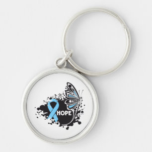 Hope Lymphedema Butterfly Key Ring