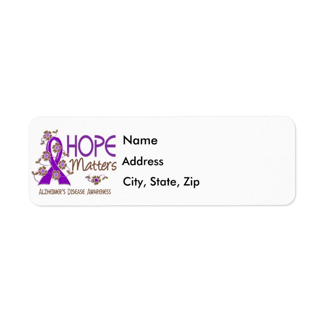 Hope Matters 3 Alzheimer's Disease (Front)