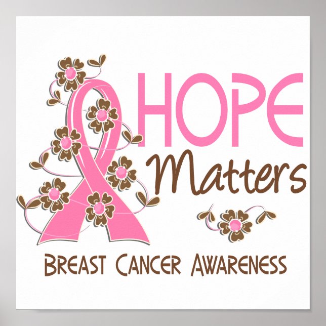Hope Matters 3 Breast Cancer Poster (Front)