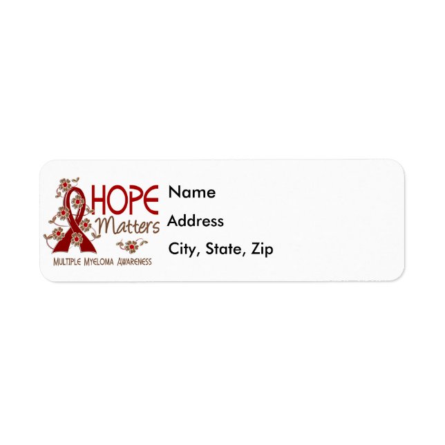 Hope Matters 3 Multiple Myeloma (Front)