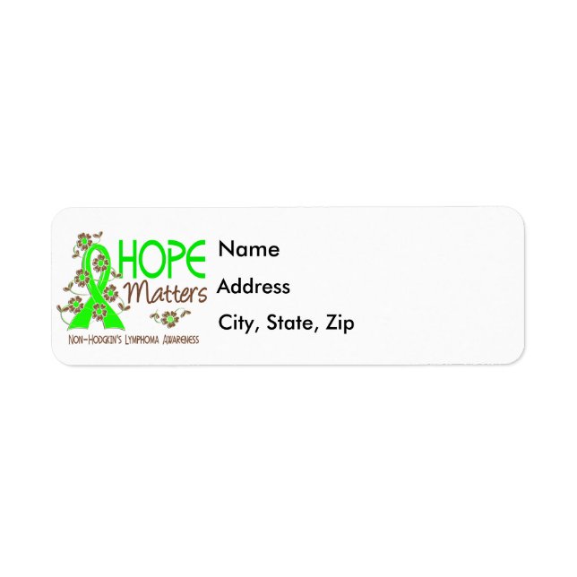Hope Matters 3 Non-Hodgkin's Lymphoma (Front)