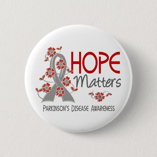 Hope Matters 3 Parkinson's Disease 6 Cm Round Badge (Front)
