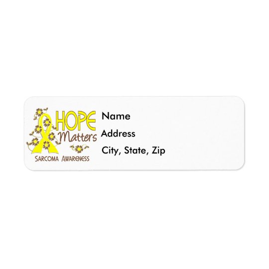 Hope Matters 3 Sarcoma Return Address Label