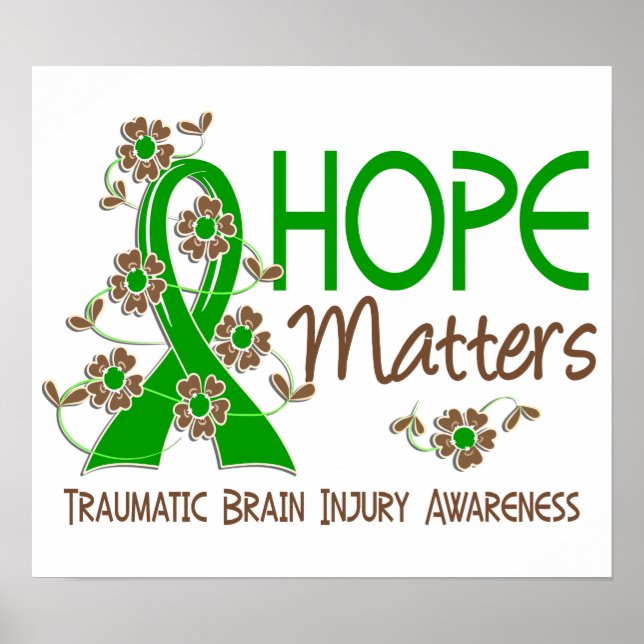 Hope Matters 3 Traumatic Brain Injury TBI Poster (Front)