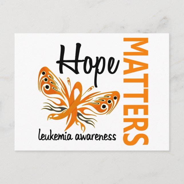 Hope Matters Butterfly Leukaemia Postcard (Front)