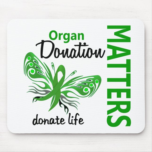Hope Matters Butterfly Organ Donation Mouse Mat (Front)