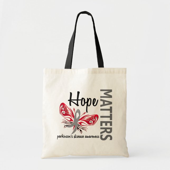 Hope Matters Butterfly Parkinson's Disease Tote Bag (Front)