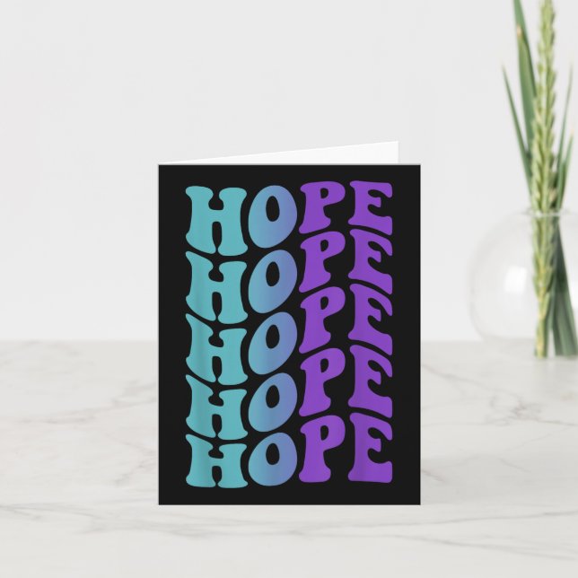 Hope, Mental Health Awareness  Card (Front)