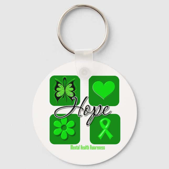 Hope - Mental Health Awareness Key Ring (Front)