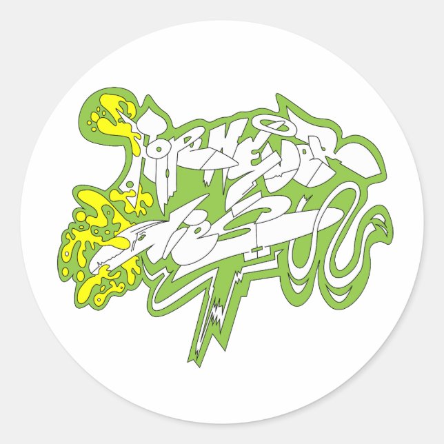 Hope Never Dies" – Bold Streetwear Statement Classic Round Sticker (Front)