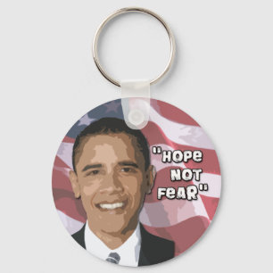 Hope not Fear Obama Swag Key Ring