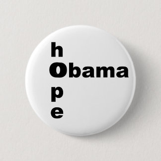 Hope & Obama 6 Cm Round Badge