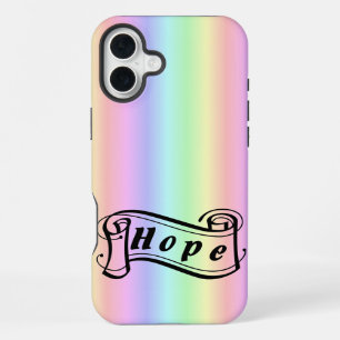 Hope on rainbow iPhone 16 plus case