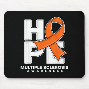 Hope Orange Ribbon Multiple Sclerosis Awareness Mo Mouse Mat