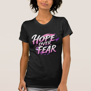 "Hope Over Fear" Brushstroke Awareness T-Shirt – E