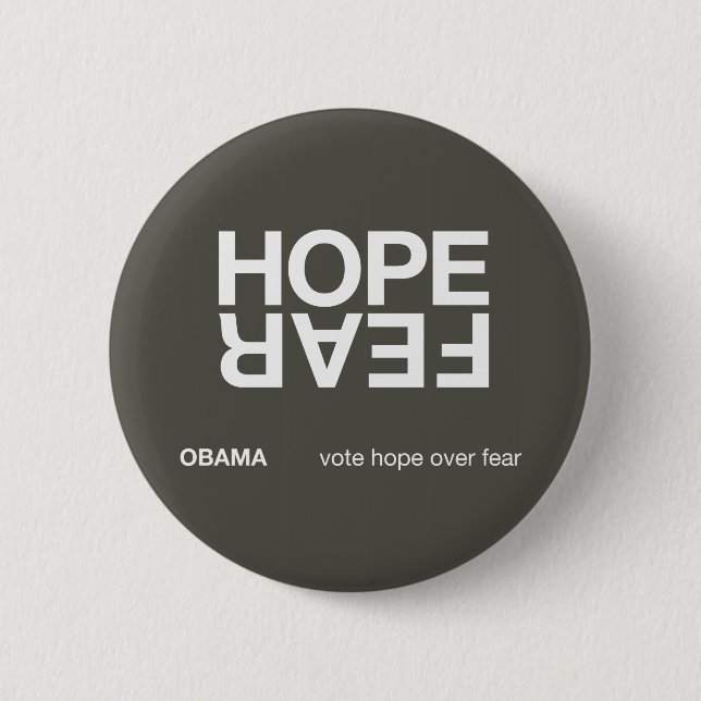 Hope Over Fear button (Front)