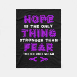 Hope Pancreatic Cancer Awareness Fleece Blanket