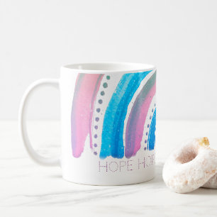 HOPE Pastel Rainbow Coffee Mug