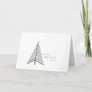 hope peace love. Christmas Holiday Greeting Cards