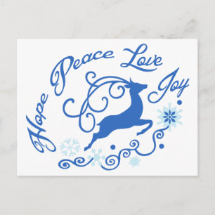 Hope Peace Love Joy Postcard