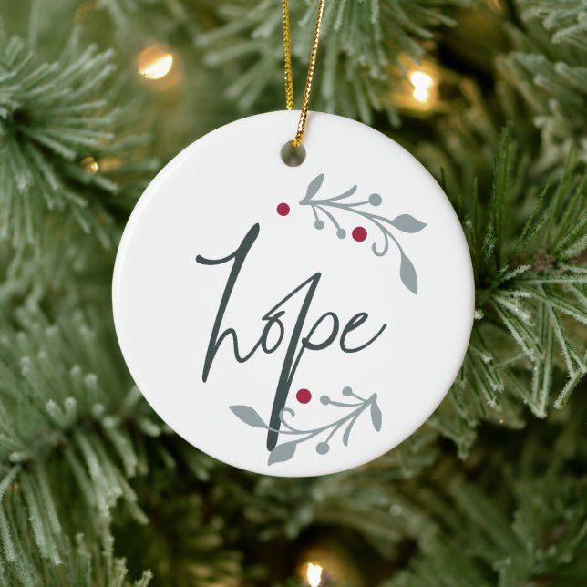 Hope Personalized Christmas Ceramic Tree Decoration (Tree)