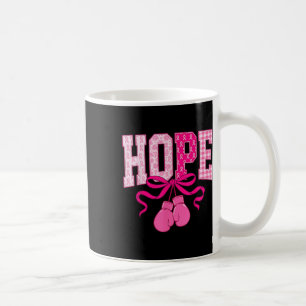 Hope Pink Ribbon Boxing Gloves Pink Breast Cancer Coffee Mug