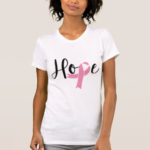 Hope Pink Ribbon Breast Cancer Awareness T-Shirt