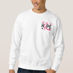 Hope Pink Ribbon Fighter Survivor Breast Cancer   Sweatshirt