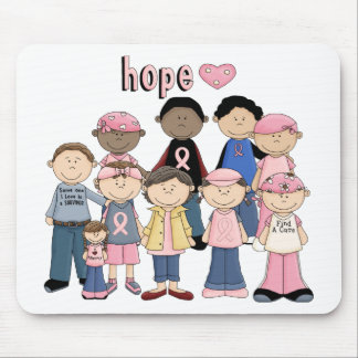 Hope Pink Ribbon Mouse Mat