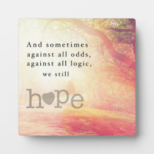 Hope Plaque
