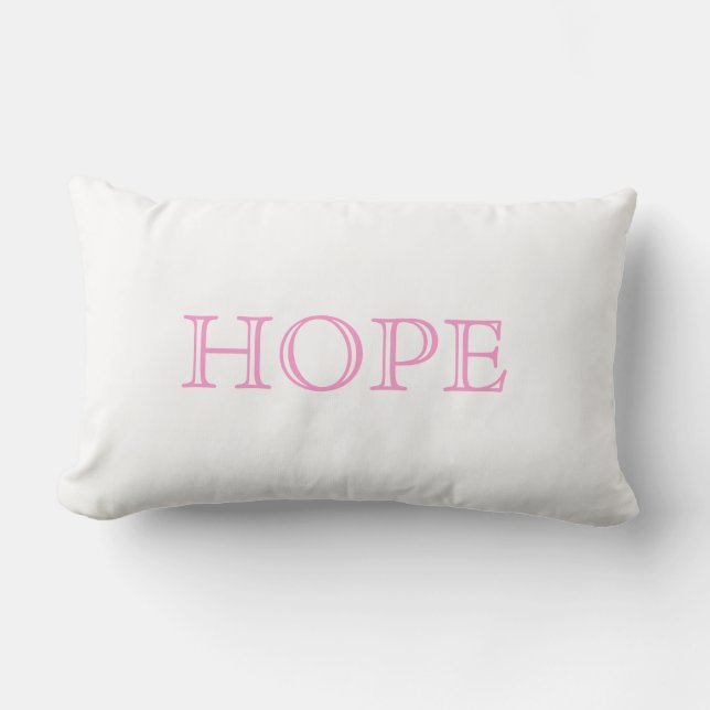 "Hope" Polyester Lumbar Pillow (Front)