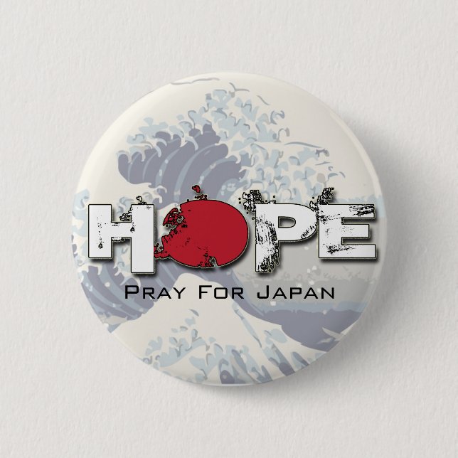 HOPE - Pray for Japan Pins (Front)