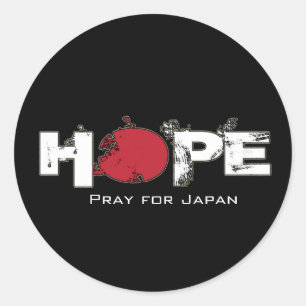 HOPE - Pray for Japan Stickers