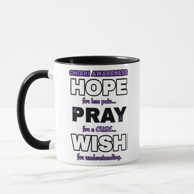 Hope Pray Wish...Chiari  Mug (Left)