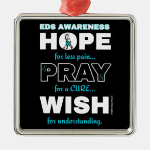 Hope Pray Wish...EDS Metal Ornament