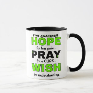 Hope Pray Wish...Lyme Two-Tone Coffee Mug