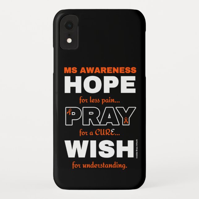 Hope Pray Wish...MS  Case-Mate iPhone Case (Back)