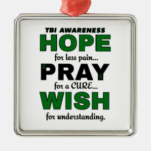 Hope Pray Wish...TBI Metal Tree Decoration