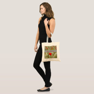Hope Prayers Love Bereavement Card With Poppy Tote Bag