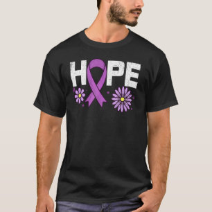 Hope Purple Ribbon Alzheimer's Awareness Support G T-Shirt