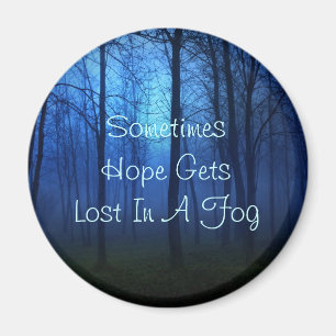Hope quote life forest fog background iPod touch c Magnet