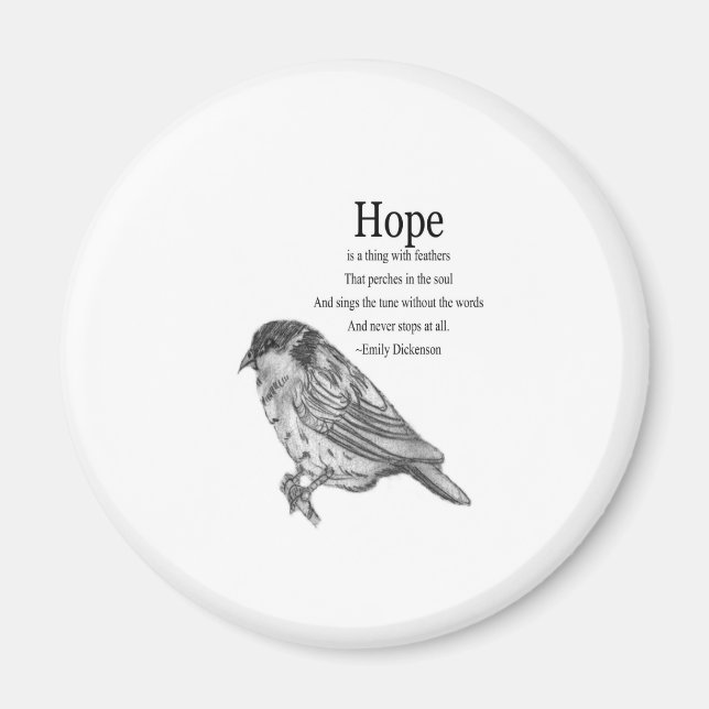 Hope Quote Magnet (Front)
