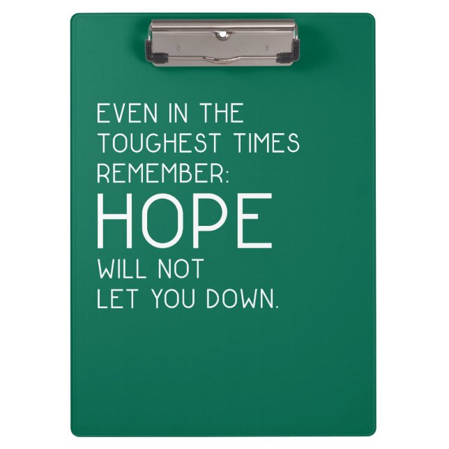 Hope Quotes Clipboard (Front)