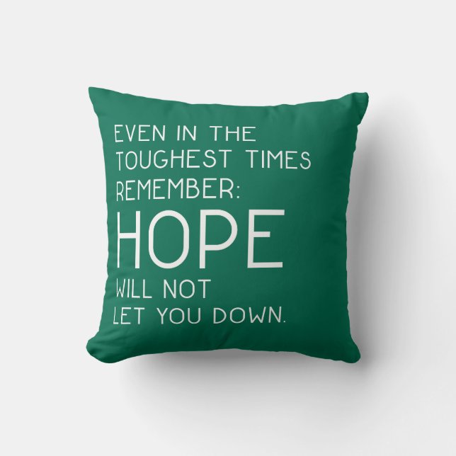 Hope Quotes Cushion (Front)