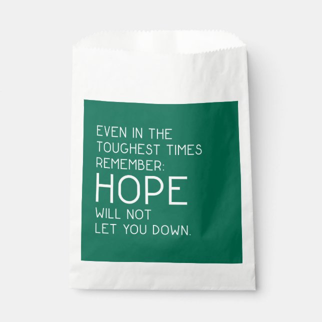 Hope Quotes Favour Bags (Front)