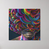 Hope Rainbow Hair Black Melanin Afro Queen Crown