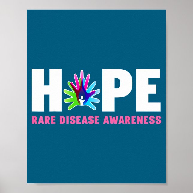 Hope Rare Disease Awareness Shirt - Rare Disease D Poster (Front)