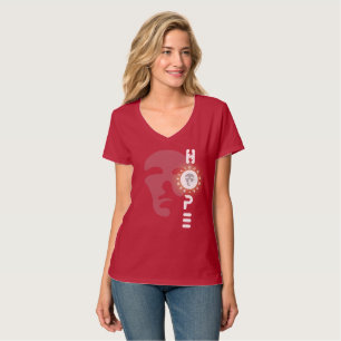 Hope Rebellious Women V-Neck T-Shirt