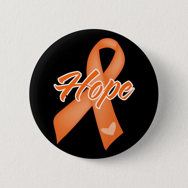 Hope Ribbon - Leukaemia 6 Cm Round Badge (Front)