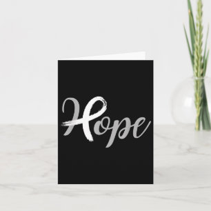 Hope Ribbon Lung Cancer Awareness  Card